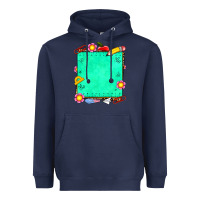 Navy school add your own text Heavyweight Hoodie - NancyCooperArtShop