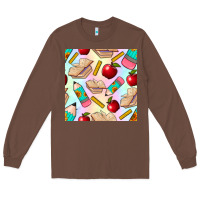 Chestnut school seamless pattern Long Sleeve Tee - BundleAndBundleShop