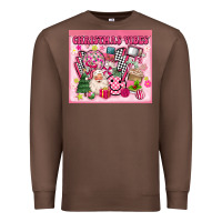 Chestnut 3d retro pink christmas vibes Premium Sweatshirt - MaliasSmallBusiness