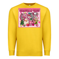 Lemon 3d retro pink christmas vibes Premium Sweatshirt - MaliasSmallBusiness