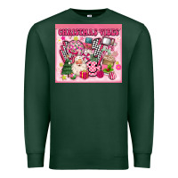 Sports Green 3d retro pink christmas vibes Premium Sweatshirt - MaliasSmallBusiness