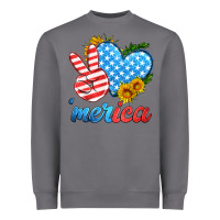 Storm america with heart Heavyweight Sweatshirt - HRA Design Shop
