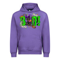 Tulip Boo! with black cat Halloween Urban Hoodie - NancyCooperArtShop