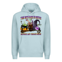 Blue Mist this witch needs coffee before any hocus pocus Premium Hoodie - BarkalooDesign