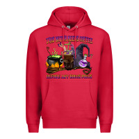 Cardinal this witch needs coffee before any hocus pocus Premium Hoodie - BarkalooDesign