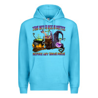 Ocean Blue this witch needs coffee before any hocus pocus Premium Hoodie - BarkalooDesign