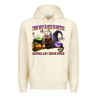 Sandshell this witch needs coffee before any hocus pocus Premium Hoodie - BarkalooDesign