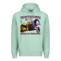 Seafoam this witch needs coffee before any hocus pocus Premium Hoodie - BarkalooDesign