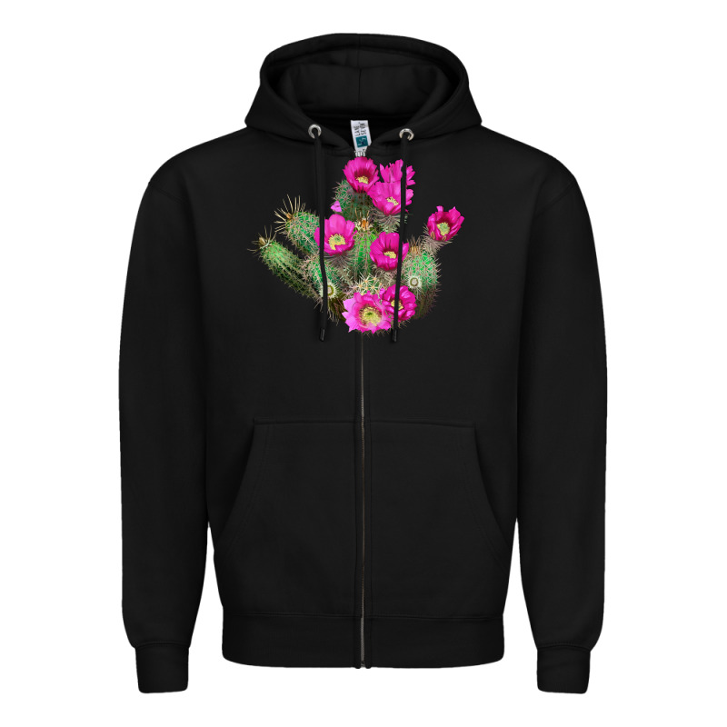 Strawberry Hedgehog Cactus Zipper Hoodie by LillyAllenDesigns | Teevron