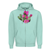 Seafoam strawberry hedgehog cactus Zipper Hoodie - LillyAllenDesigns