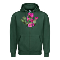 Sports Green strawberry hedgehog cactus Zipper Hoodie - LillyAllenDesigns