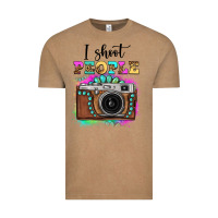 Vintage Coffee i shoot people tie dye gemstone vintage camera Vintage Tee - FaDigitalArtStudio