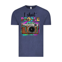 Vintage Denim i shoot people tie dye gemstone vintage camera Vintage Tee - FaDigitalArtStudio