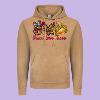 Peace Love Tacos Vintage Hoodie Designed By Cts Tumbler Store