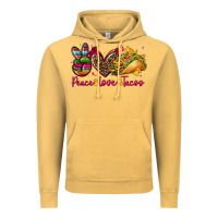 Vintage Mustard peace love tacos Vintage Hoodie - CTS Tumbler Store