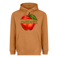 Meerkat teacher life with apple Heavyweight Hoodie - NancyCooperArtShop