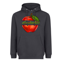 Smoke teacher life with apple Heavyweight Hoodie - NancyCooperArtShop
