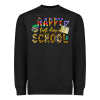 Black happy last day of school Heavyweight Sweatshirt - CowhideDigitalArt