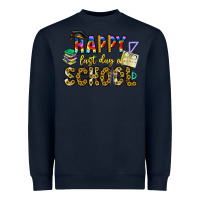 Navy happy last day of school Heavyweight Sweatshirt - CowhideDigitalArt