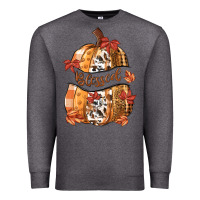 Charcoal Heather blessed Premium Sweatshirt - MaliasSmallBusiness