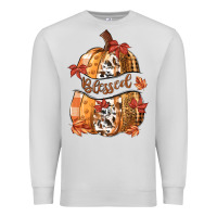 Dove Grey blessed Premium Sweatshirt - MaliasSmallBusiness