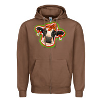 Chestnut christmas heifer Zipper Hoodie - Jasminsmagicworld