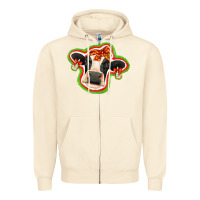 Sandshell christmas heifer Zipper Hoodie - Jasminsmagicworld