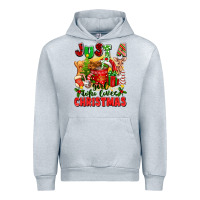 Heather Grey just a girl who loves christmas Urban Hoodie - texasbilliewilder