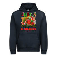 Navy just a girl who loves christmas Urban Hoodie - texasbilliewilder