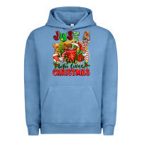 Pigment Pebble Blue just a girl who loves christmas Urban Hoodie - texasbilliewilder