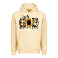 Pina Colada with god all things are possible sunflower Premium Hoodie - Jasminsmagicworld