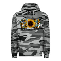 Slate Camo with god all things are possible sunflower Premium Hoodie - Jasminsmagicworld