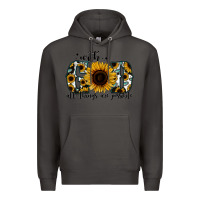 Smoke with god all things are possible sunflower Premium Hoodie - Jasminsmagicworld