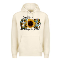 Tofu with god all things are possible sunflower Premium Hoodie - Jasminsmagicworld