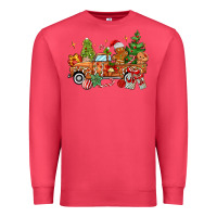 Cardinal christmas gingerbread truck Premium Sweatshirt - MaliasSmallBusiness