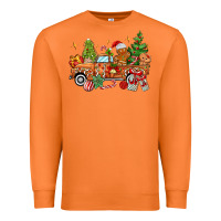 Carrot christmas gingerbread truck Premium Sweatshirt - MaliasSmallBusiness