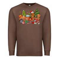 Chestnut christmas gingerbread truck Premium Sweatshirt - MaliasSmallBusiness