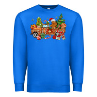 True Royal christmas gingerbread truck Premium Sweatshirt - MaliasSmallBusiness
