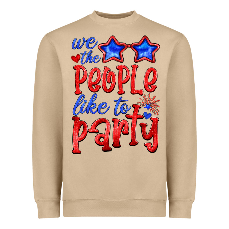 We People Like The Party Heavyweight Sweatshirt by HRA Design Shop | Teevron