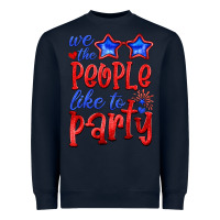 Navy we people like the party Heavyweight Sweatshirt - HRA Design Shop