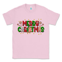 Bubblegum Pink festive merry christmas greeting Classic Tee - CowhideDigitalArt