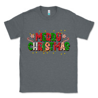 Charcoal Heather festive merry christmas greeting Classic Tee - CowhideDigitalArt