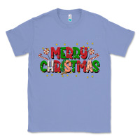 Colony Blue festive merry christmas greeting Classic Tee - CowhideDigitalArt