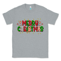 Heather Grey festive merry christmas greeting Classic Tee - CowhideDigitalArt