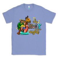 Colony Blue oh holy night with sunflower and cross Classic Tee - AdoDesignShop
