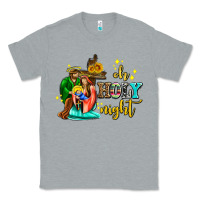 Heather Grey oh holy night with sunflower and cross Classic Tee - AdoDesignShop
