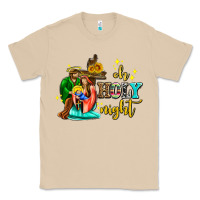 Mushroom oh holy night with sunflower and cross Classic Tee - AdoDesignShop