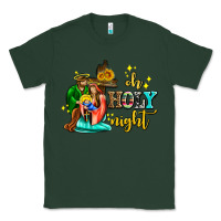 Sports Green oh holy night with sunflower and cross Classic Tee - AdoDesignShop