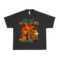 Pigment Black jusr a girl who loves fall  cowgirl Urban Heavy Tee - AdoDesignShop