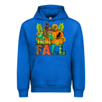 Cobalt Hello Fall Urban Hoodie - NancyCooperArtShop